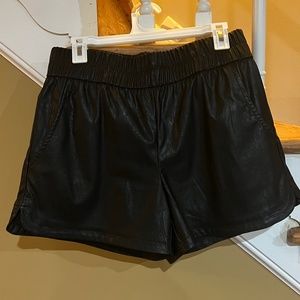 Women’s leather shorts